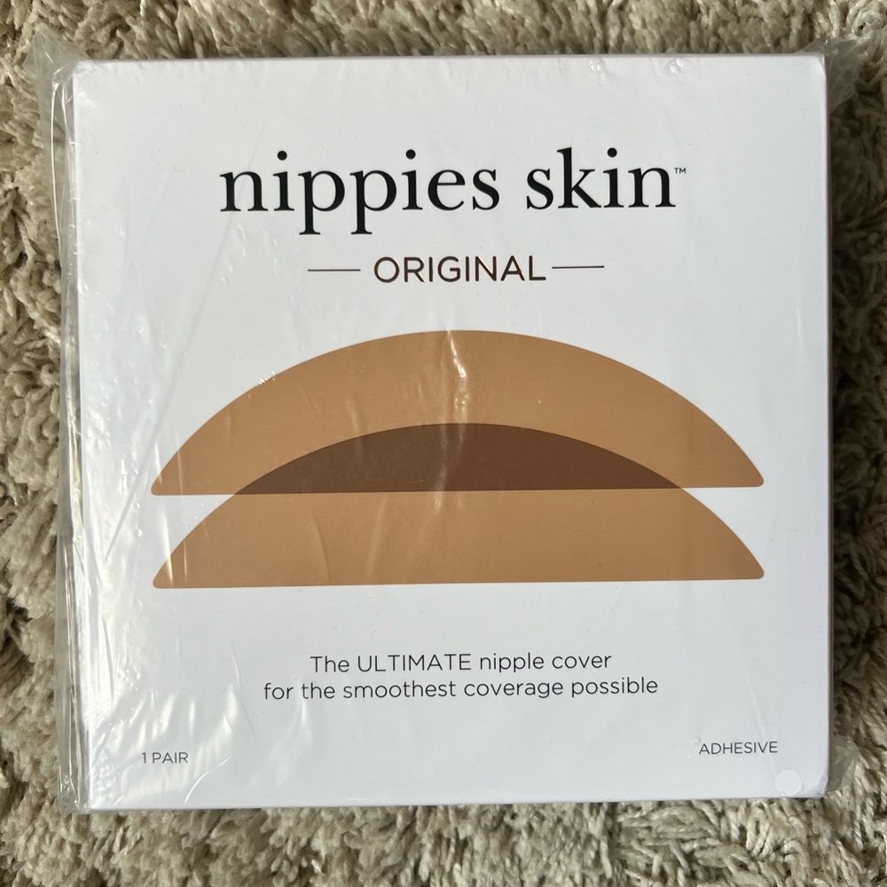Nippies nipple covers size DD cup caramel color NEW